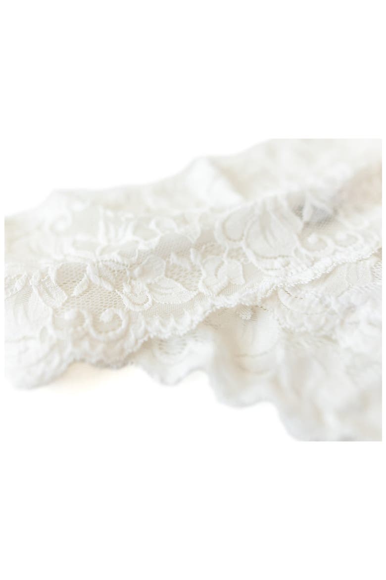 Vela High Waist Brazilian Panties, Alternate, color, WHITE