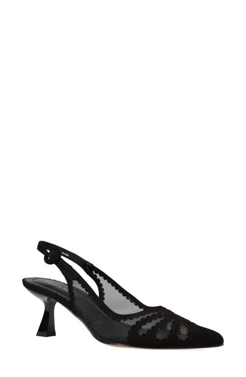 Pelle Moda Jacie Slingback Pointed Toe Pump In Black