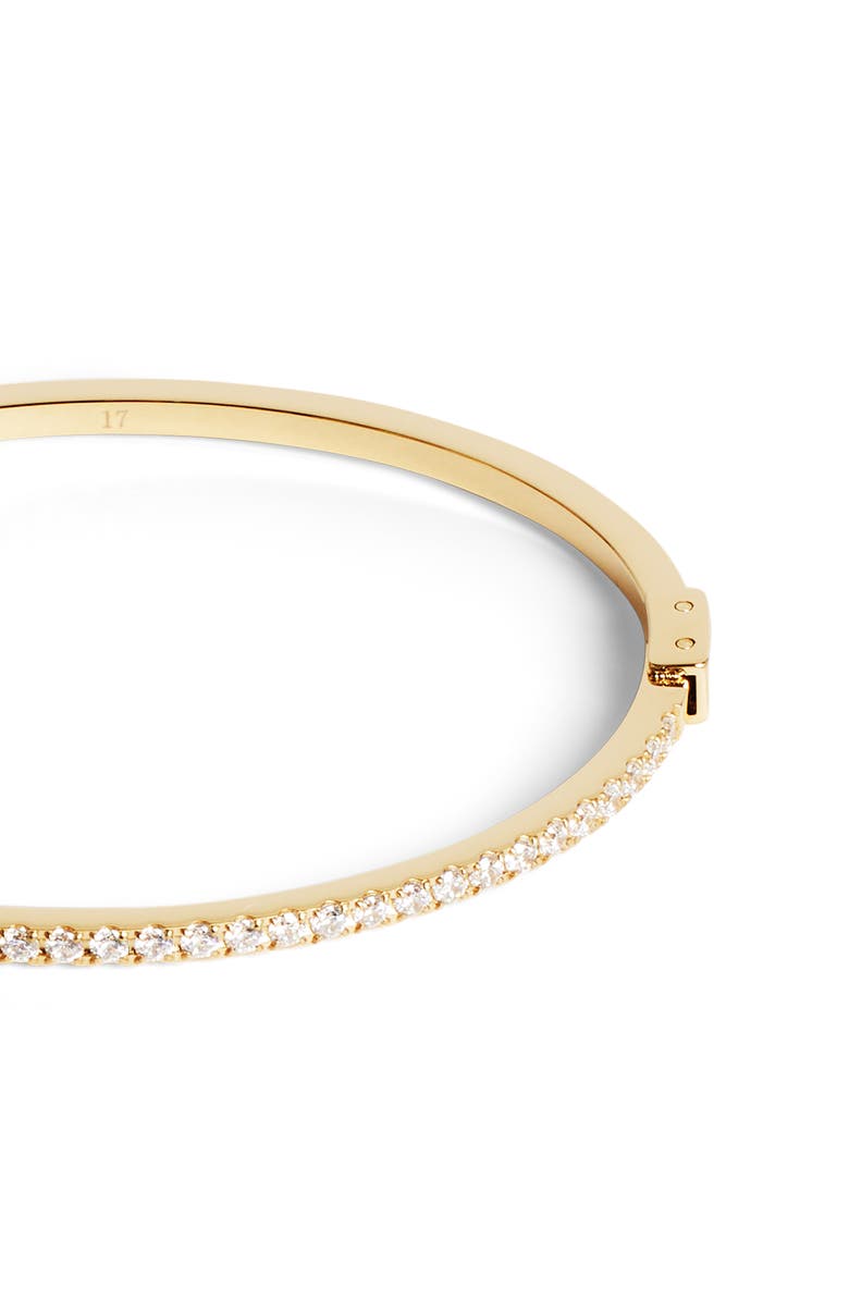 COEUR DE LION Eternal Love Gold Bangle, Alternate, color, Crystal