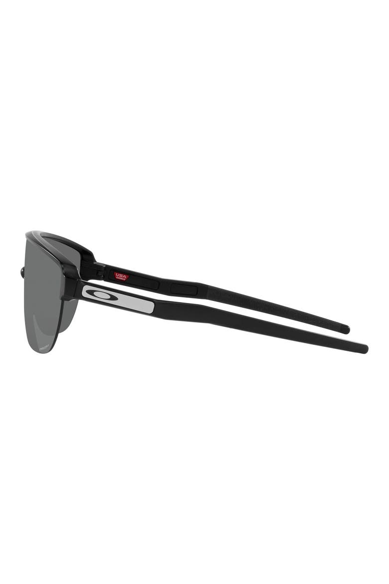 Corridor 142mm Semi Rimless Prizm™ Polarized Shield Sunglasses, Alternate, color, MATTE BLACK