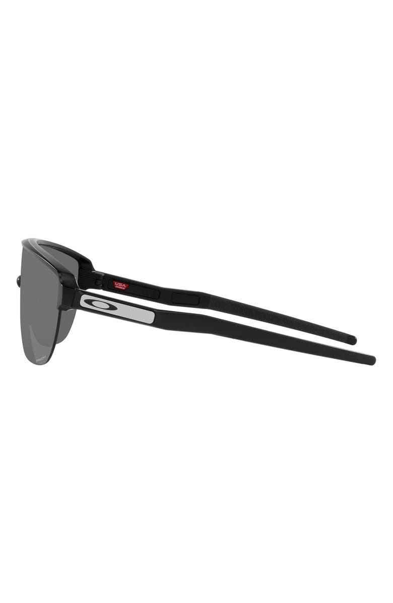 Oakley Corridor 142mm Semi Rimless Prizm<sup>™</sup> Polarized Shield Sunglasses, Alternate, color, Matte Black