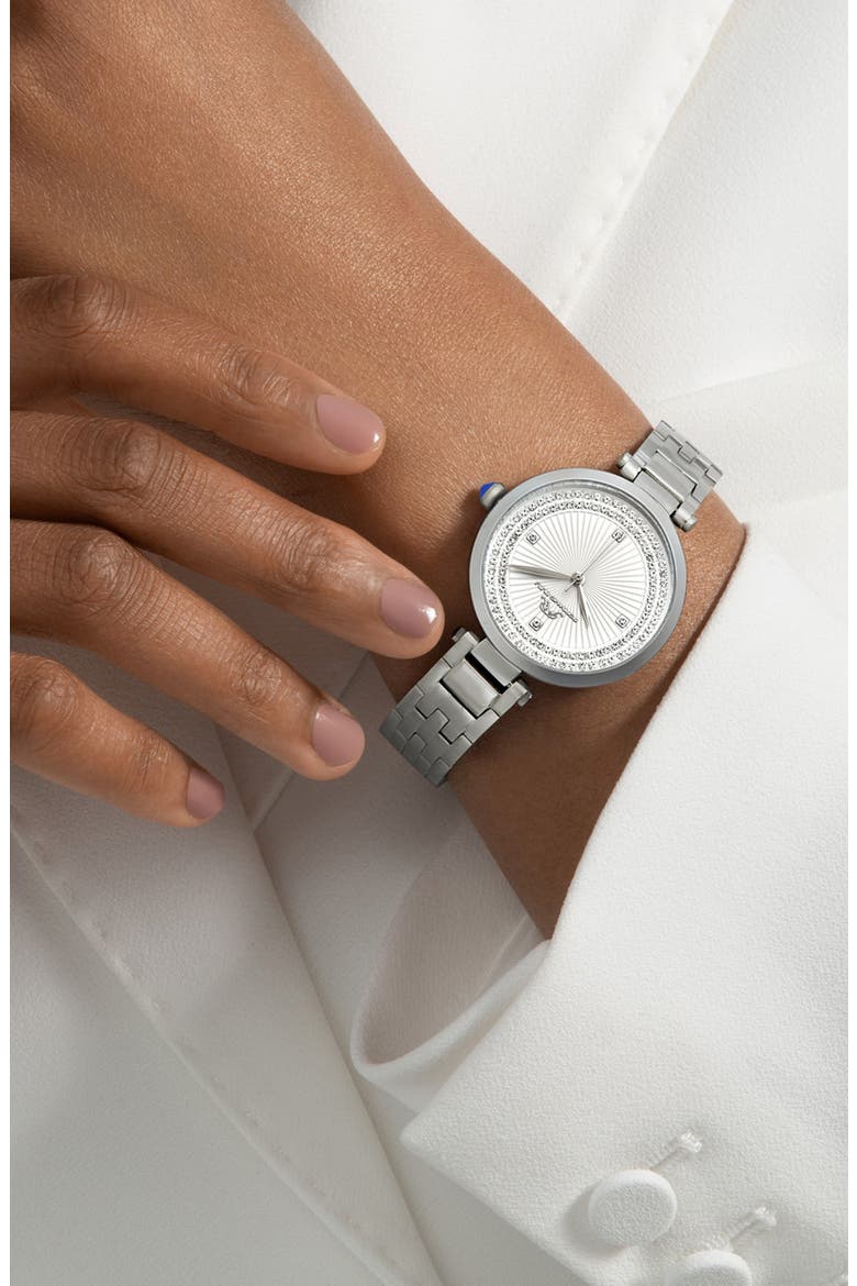Natalie Bracelet Watch, 36mm, Alternate, color, SILVER
