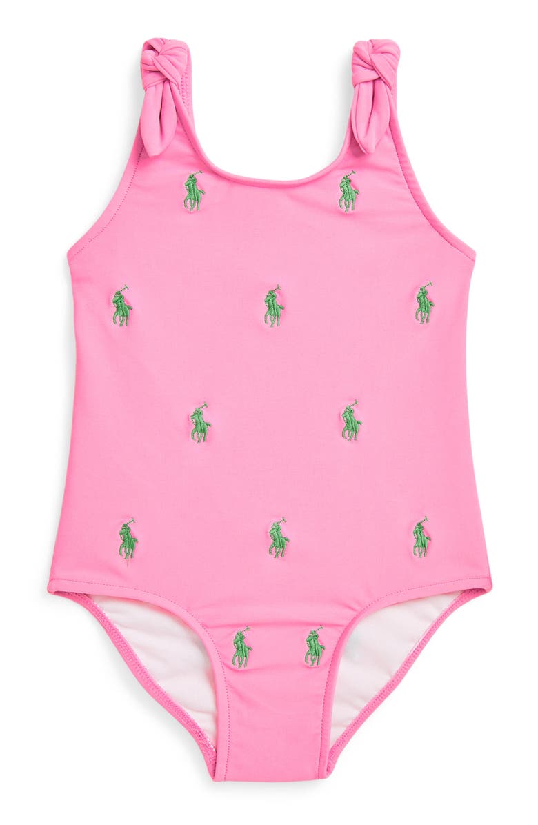 Ralph Lauren Print One-Piece Swimsuit, Main, color, 