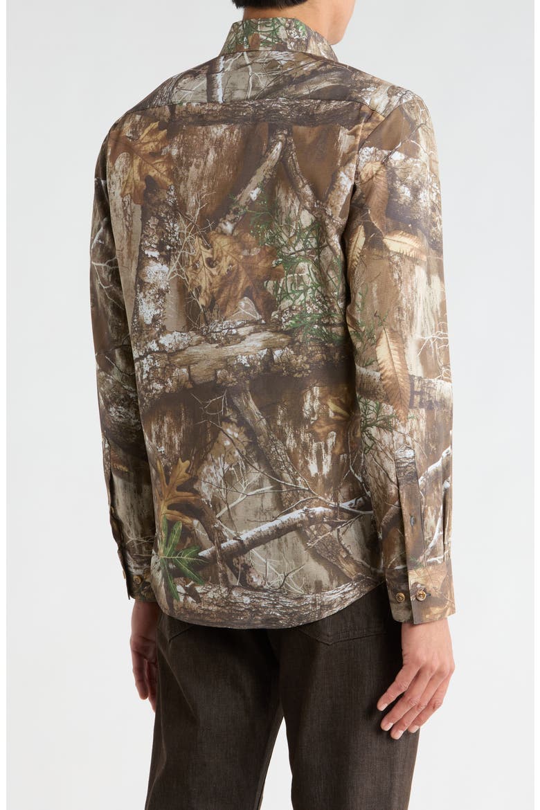 Camo Print Long Sleeve Shirt, Alternate, color, CAMO PRINT