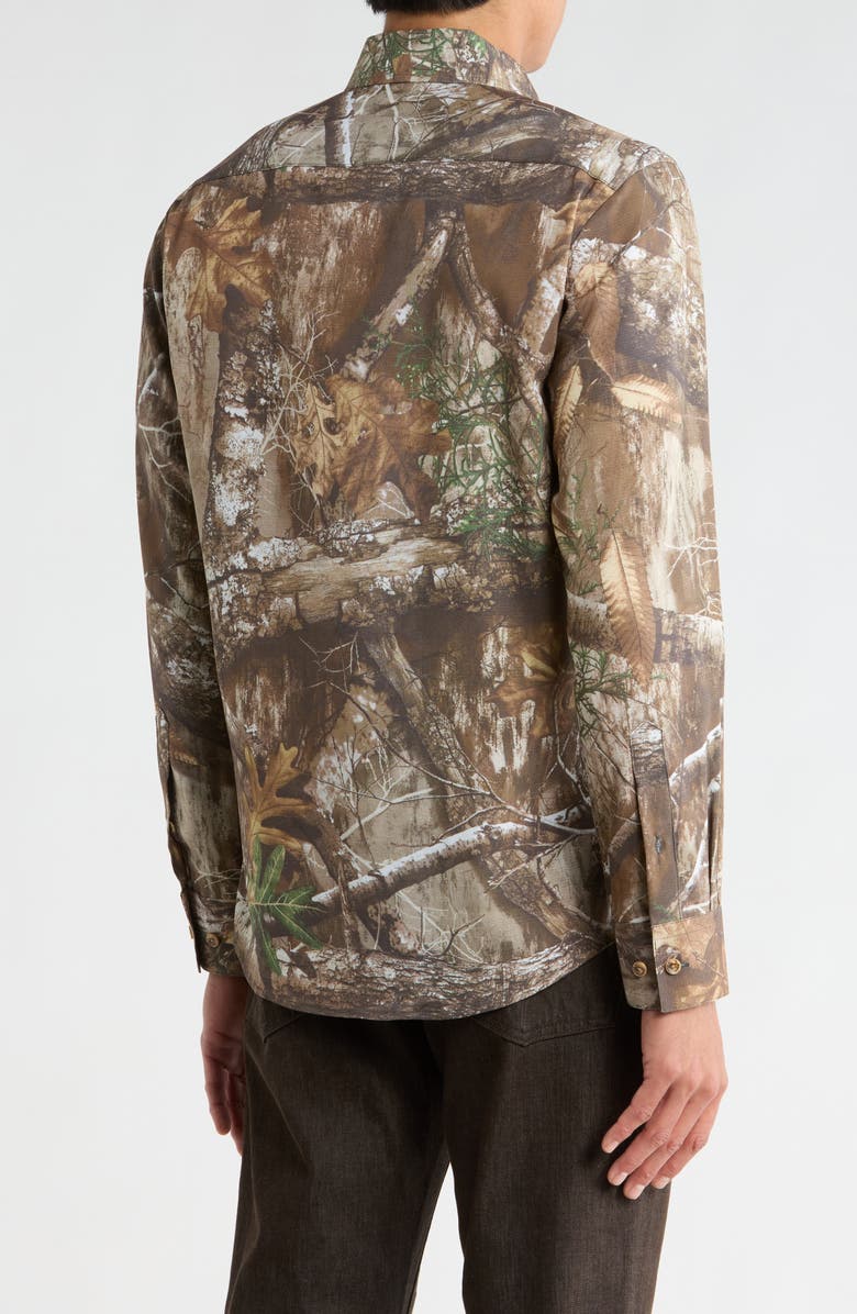 Von Dutch Camo Print Long Sleeve Shirt, Alternate, color, Camo Print