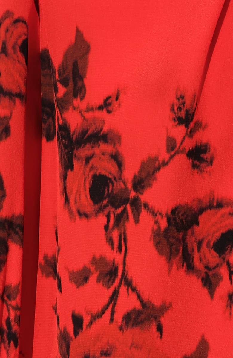 Erdem Fayola Floral Print Silk Crêpe de Chine Blouse, Alternate, color, 