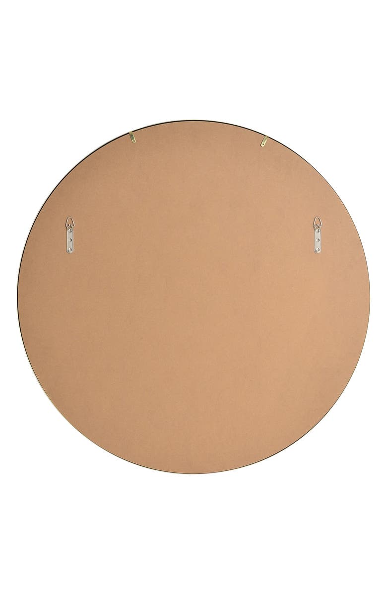 Renwil Parga Round Mirror, Alternate, color, Satin Brass