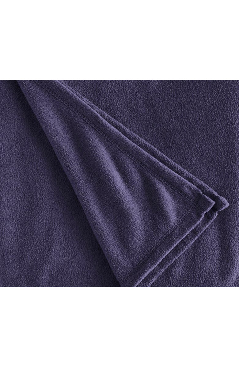 Martex Supersoft Fleece Throw Blanket, Alternate, color, Navy