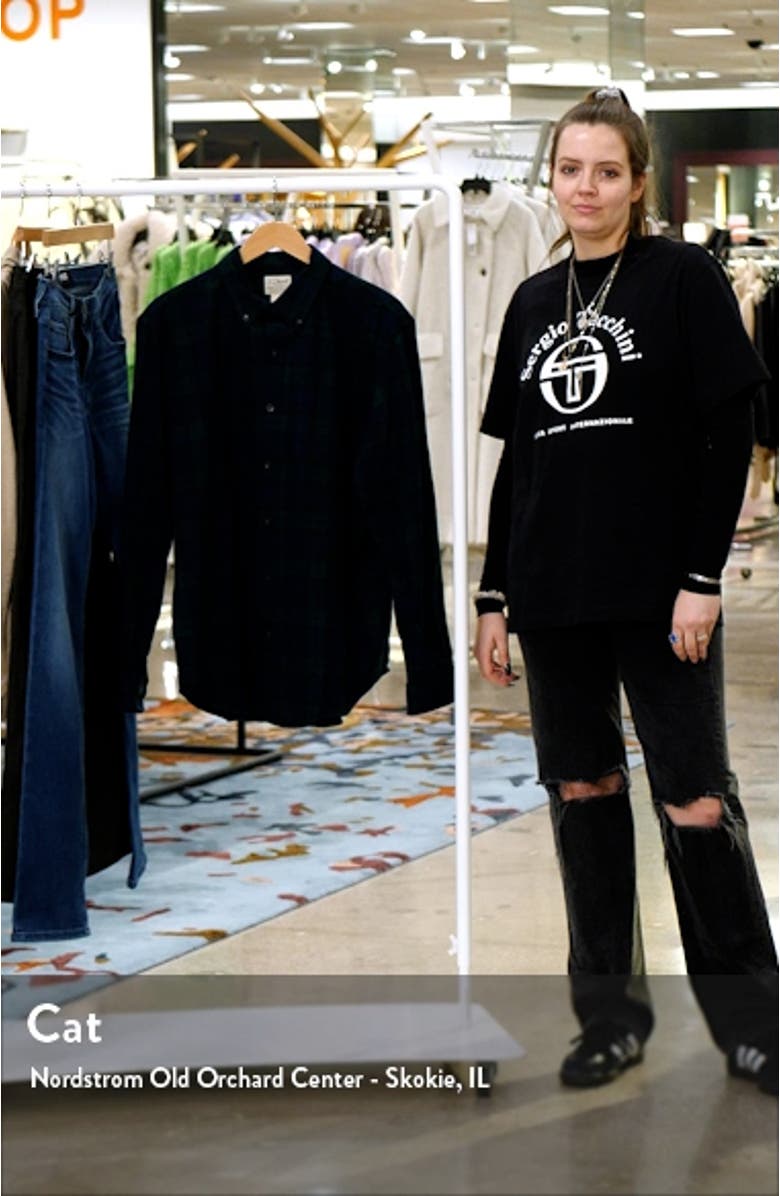 Scotch Fitted Plaid Flannel Button-Down Shirt, sales video thumbnail