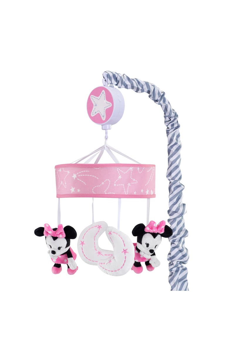 Lambs & Ivy Disney Baby Minnie Mouse Musical Crib Mobile, Main, color,
