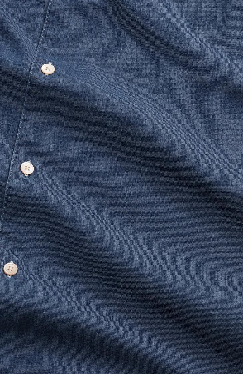 NN07 Julio 5765 Denim Camp Shirt, Alternate, color, Medium Indigo