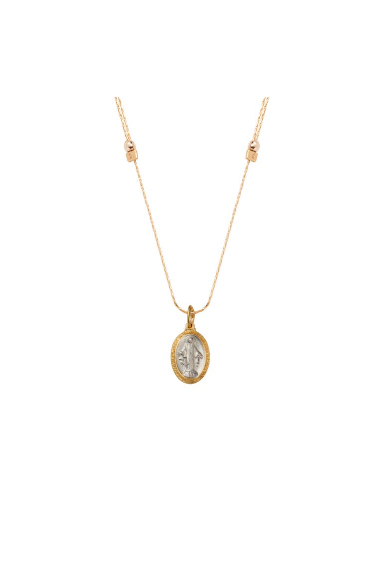 Mother Mary Expandable Necklace, Main, color, Gold