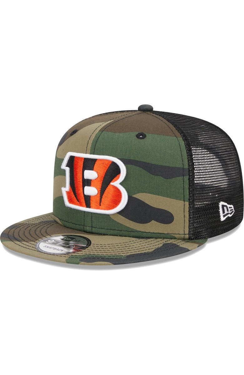 New Era Men's New Era Camo Cincinnati Bengals Main Trucker 9FIFTY Snapback Hat, Main, color, Camo