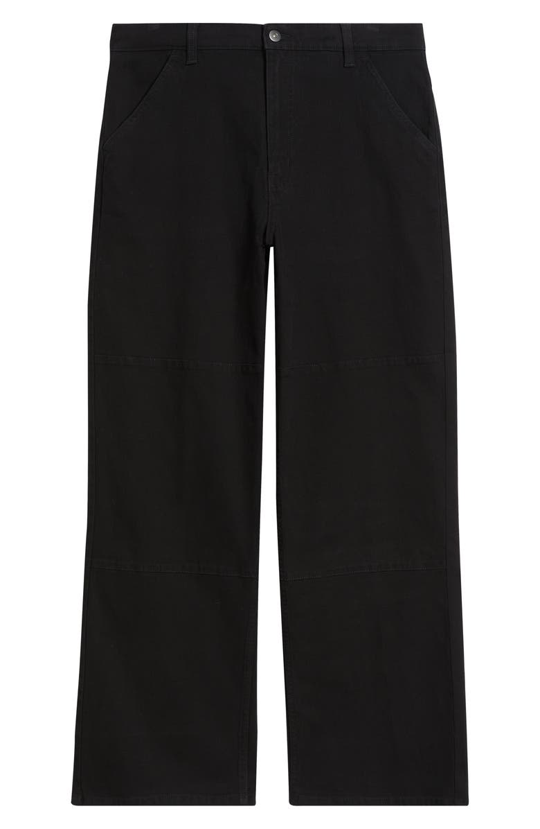 BP. Relaxed Twill Workwear Pants, Alternate, color, Black