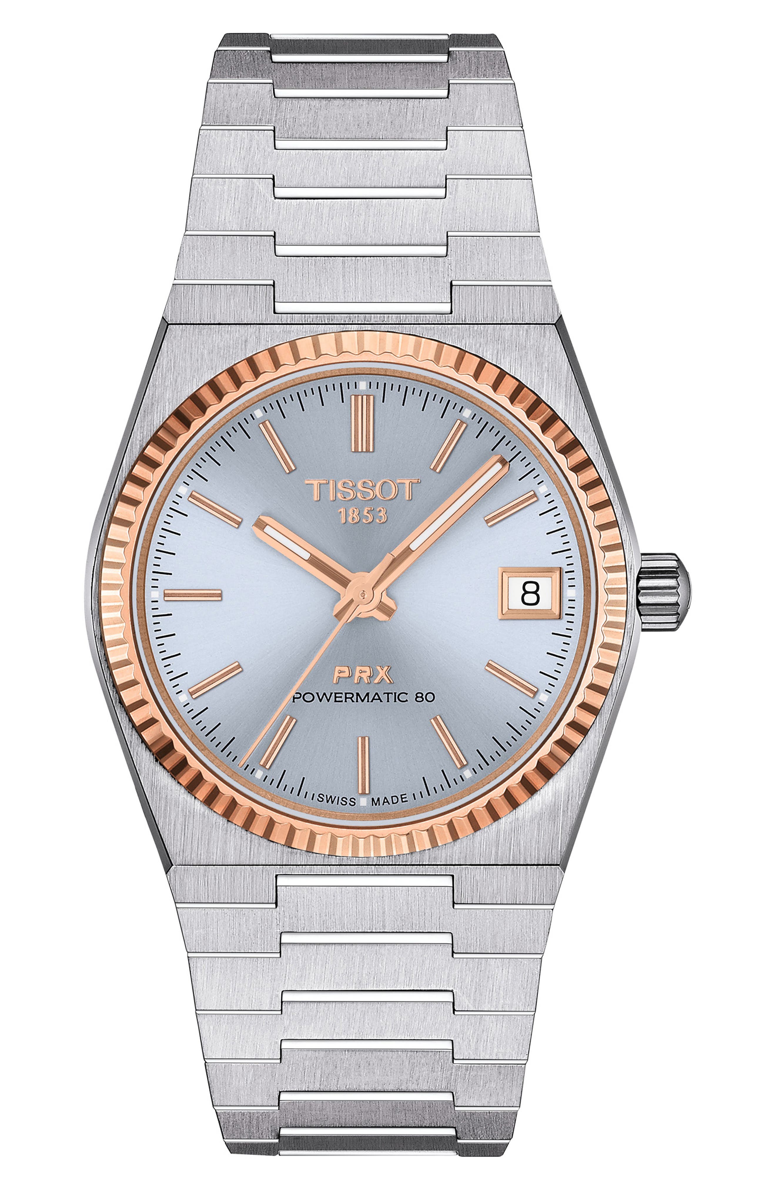 PRX Powermatic 80 Two-Tone Bracelet Watch, 35mm (Men) | Nordstrom