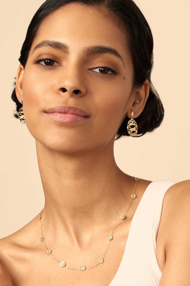 14K Yellow Gold Revello Drop Earrings, Alternate, color, Yellow Gold