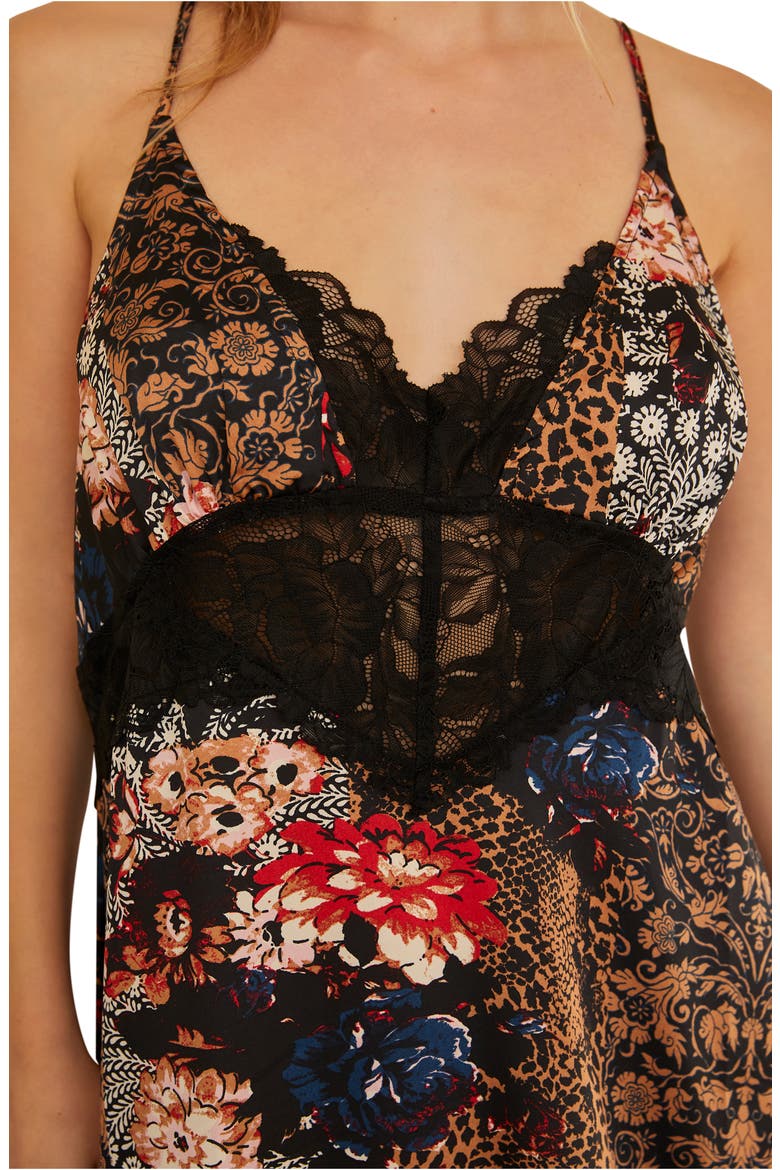 Right Now Nightgown, Alternate, color, BLACK COMBO