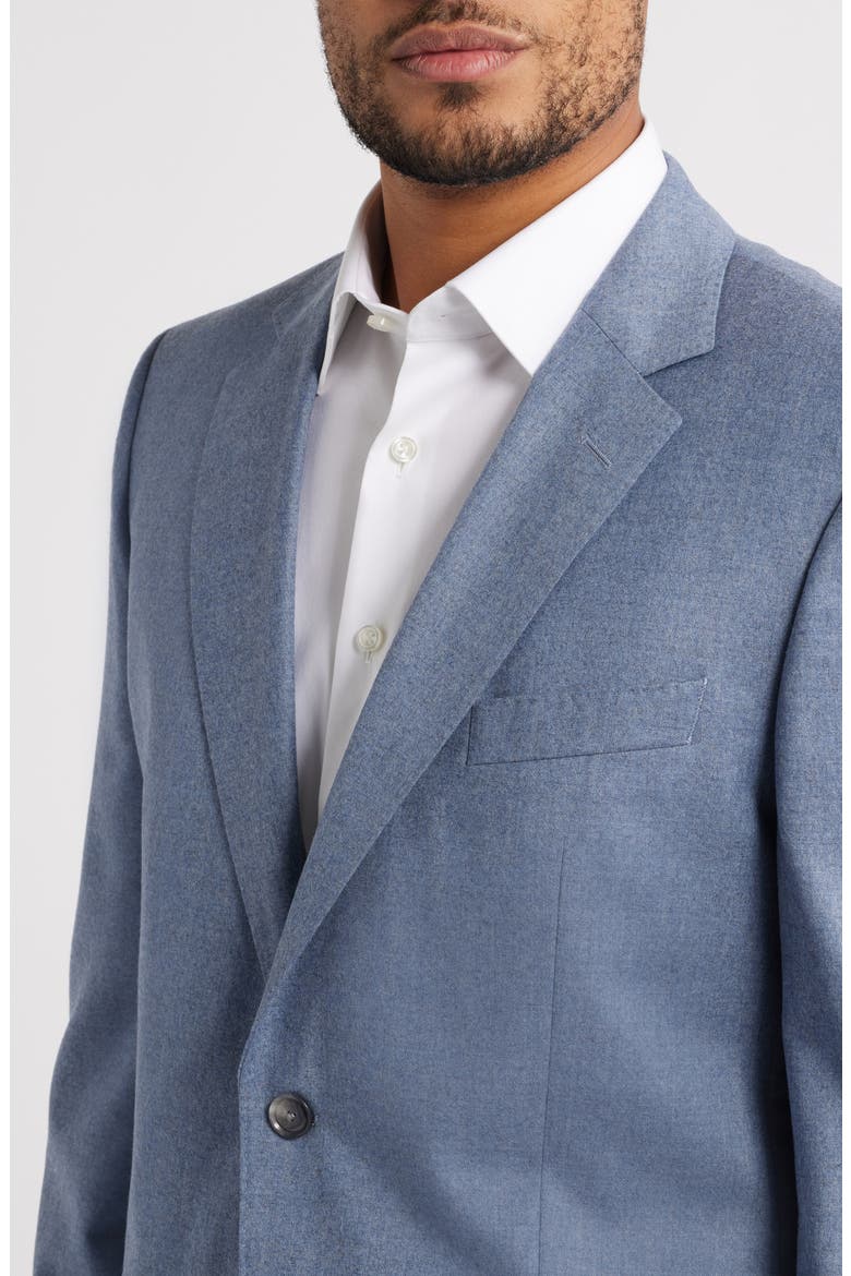 Huge Trim Fit Wool Mélange Sport Coat, Alternate, color, OPEN BLUE