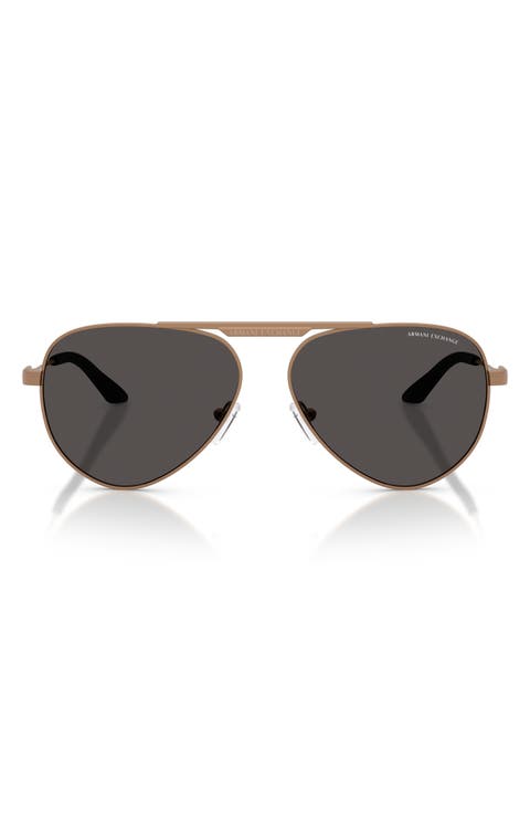 58mm Aviator Sunglasses