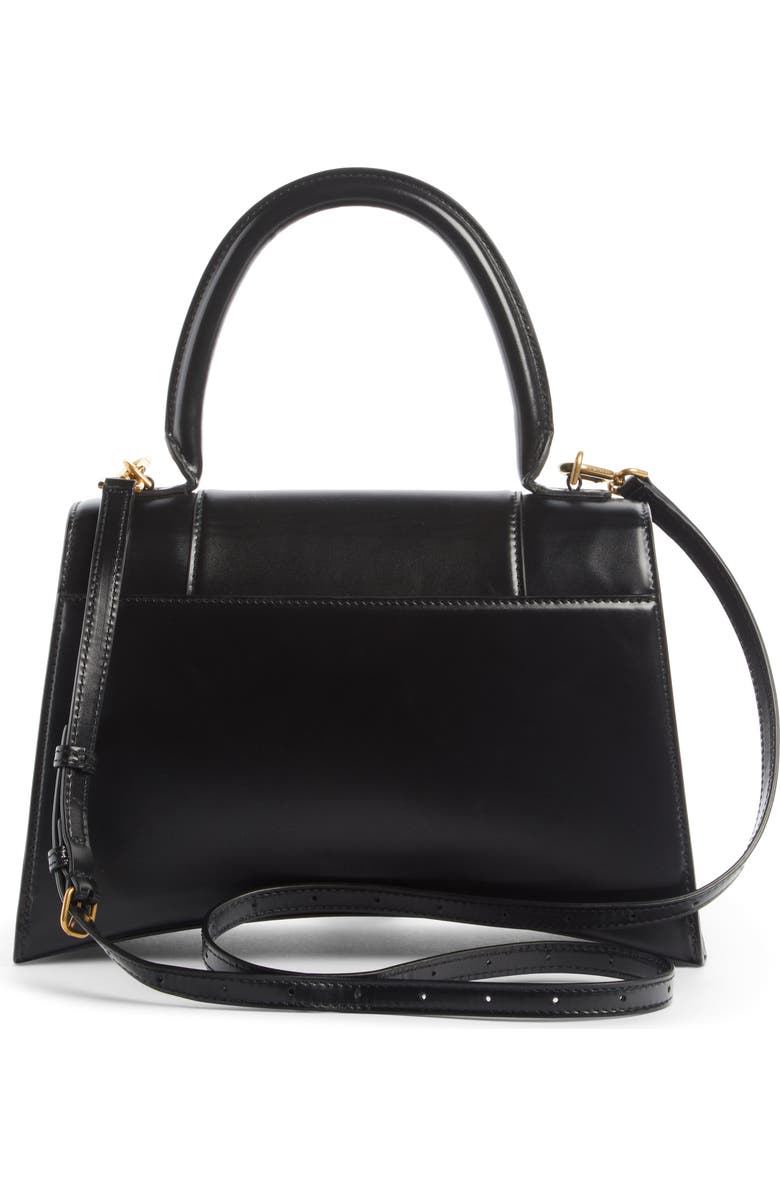 Balenciaga Hourglass Leather Top Handle Bag, Alternate, color,