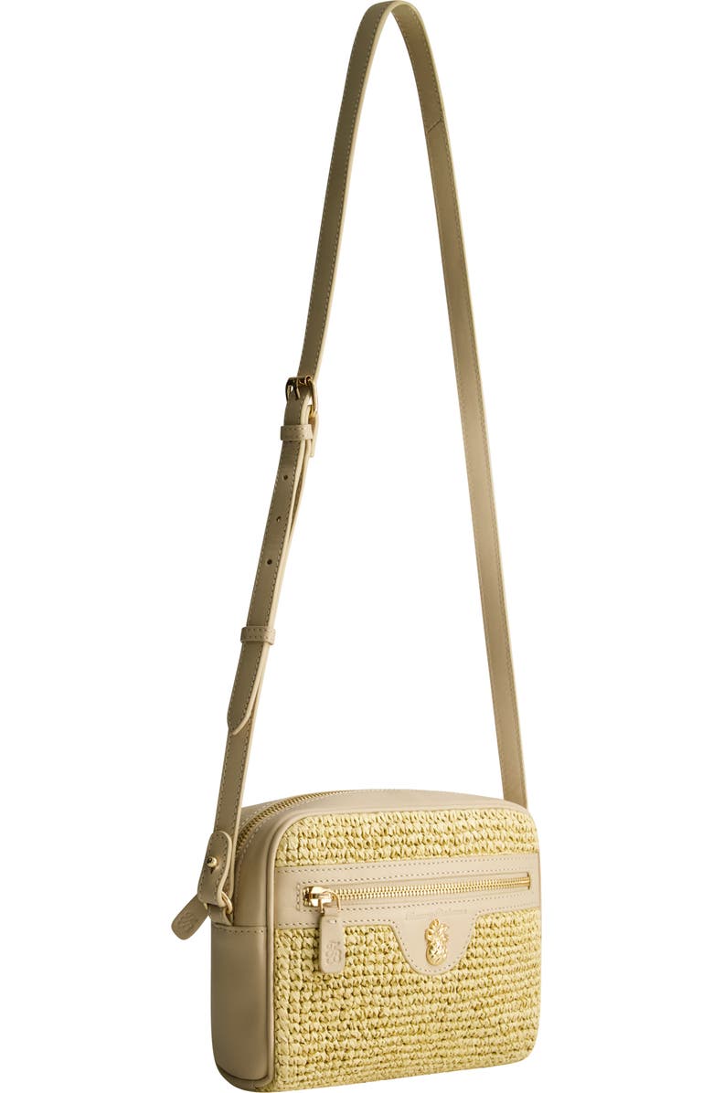 Tommy Bahama Soft Straw Camera Bag, Alternate, color, Tan