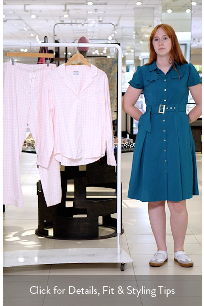 Classic Gingham Brushed Cotton Woven Twill Pajamas video