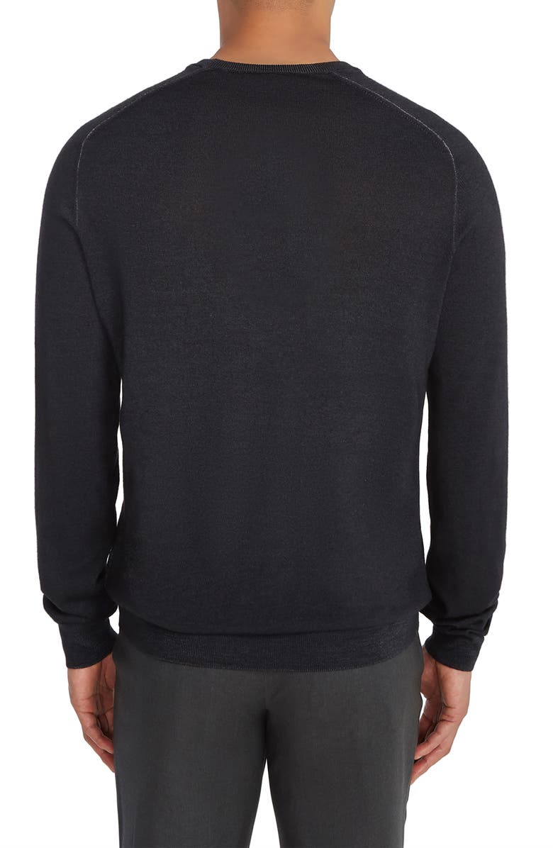 Jack Victor Crewneck Merino Wool Sweater, Alternate, color, 