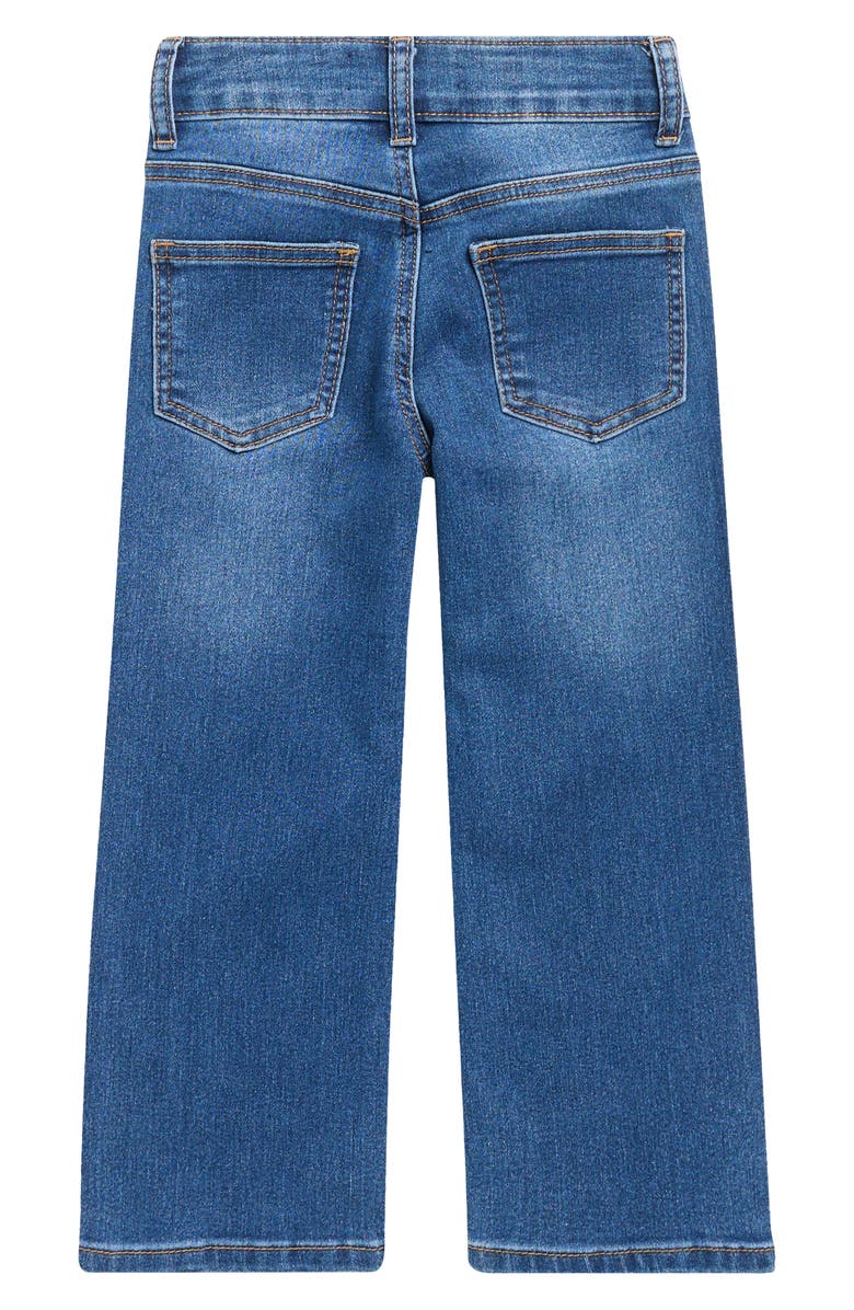 GOGO STAR Kids' Rhinestone Bow Straight Leg Jeans, Alternate, color, Dark