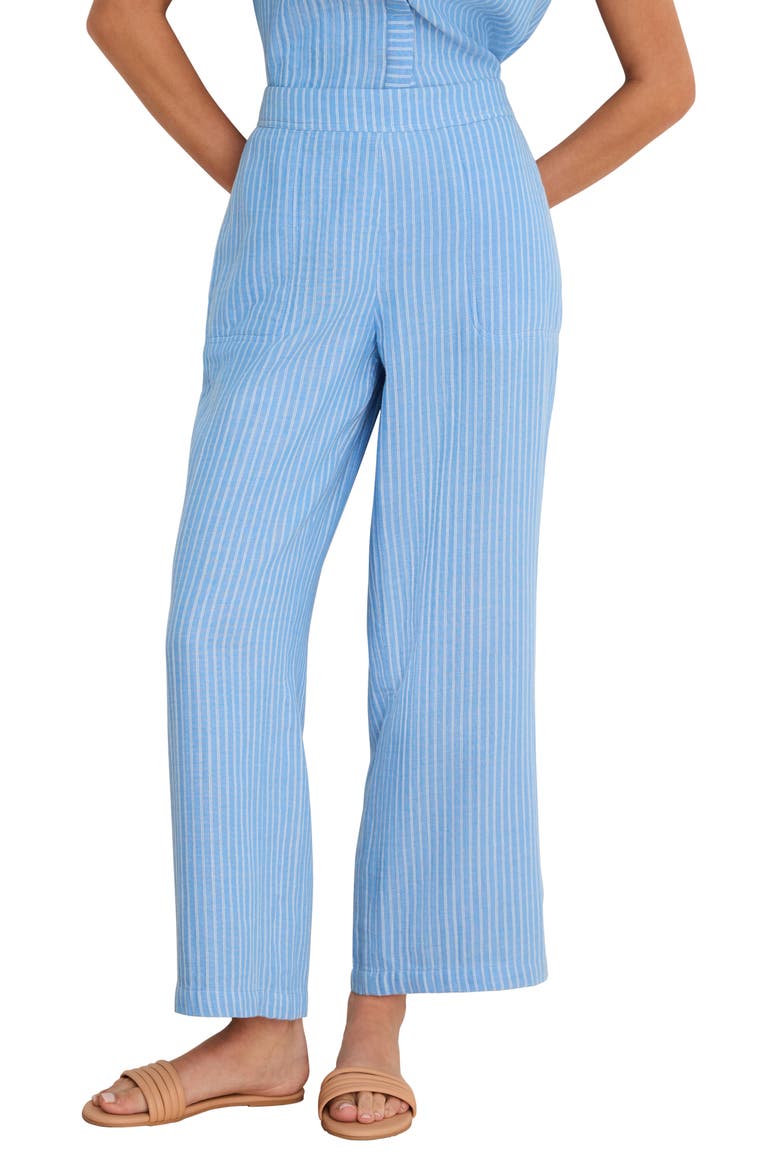 Fairfield Gauze Ankle Wide Leg Pants, Main, color, BLUE MULTI