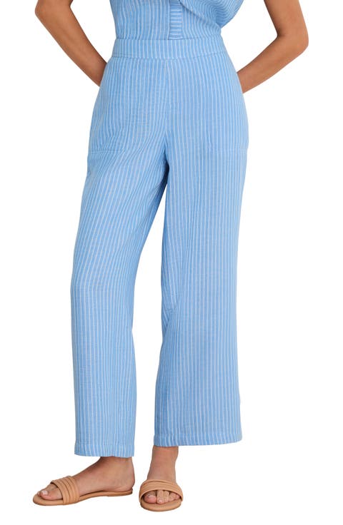 Fairfield Gauze Ankle Wide Leg Pants (Regular & Petite)