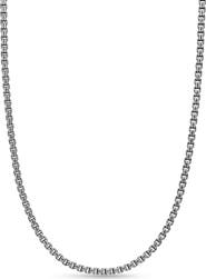 David Yurman Men's Double Box Chain Necklace in Sterling Silver, 2.6mm