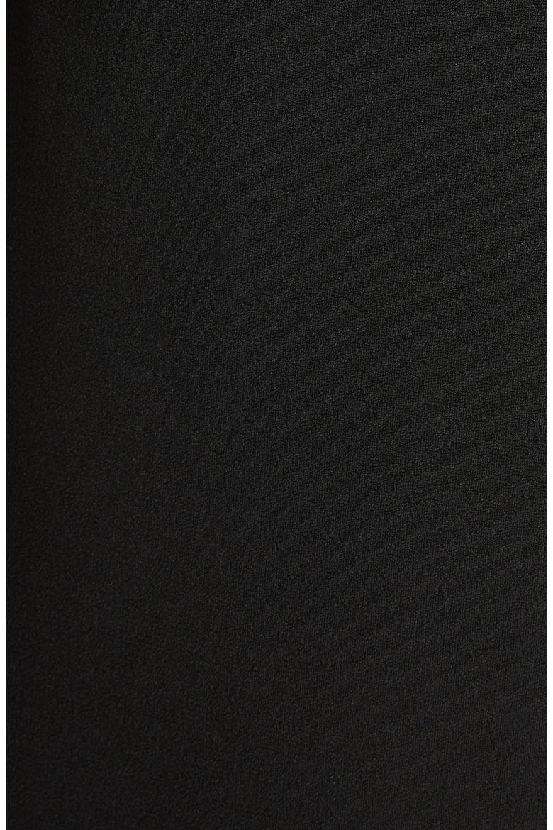 Strapless Crepe Cocktail Dress, Alternate, color, BLACK