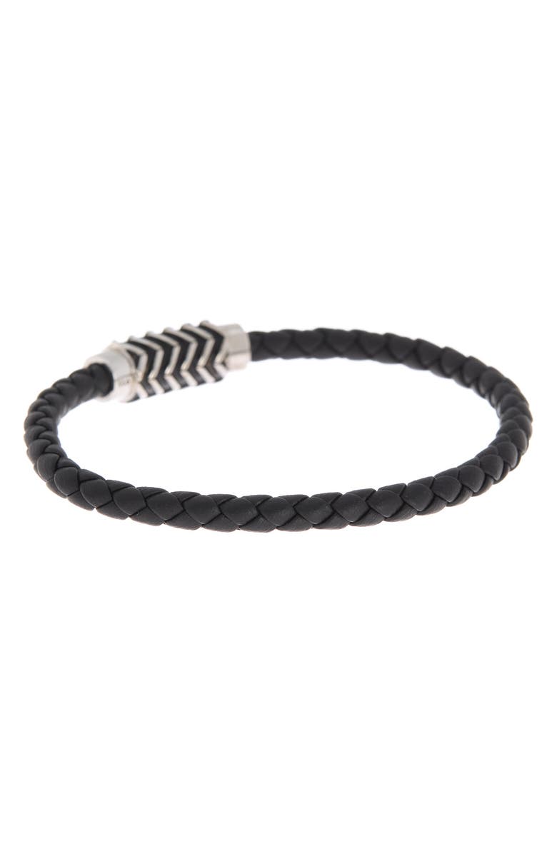EFFY Sterling Silver Enamel Chevron Bead Braided Bracelet, Alternate, color, 