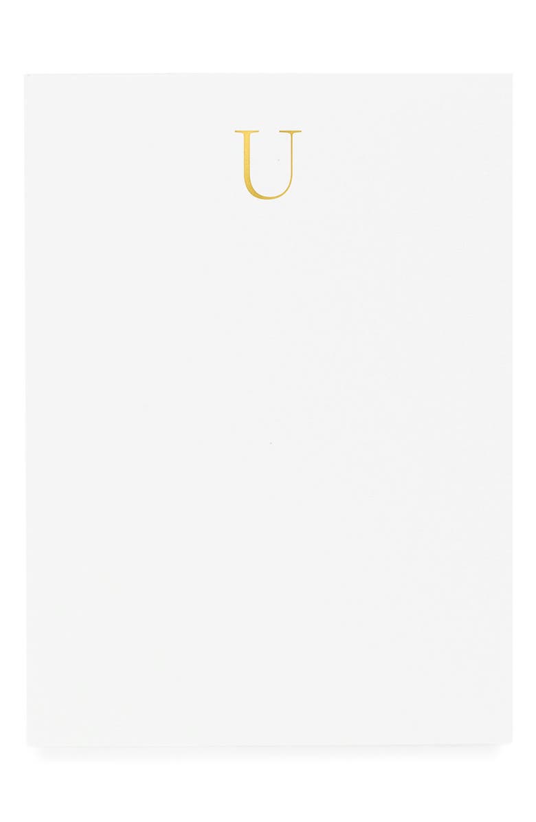 Sugar Paper Monogran Notepad, Main, color, U