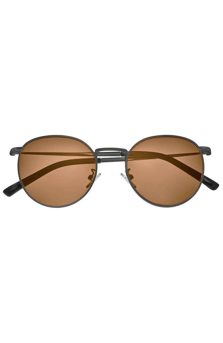 SIMPLIFY Dade Polarized Sunglasses, Alternate, color, Gunmetal/Dark Brown