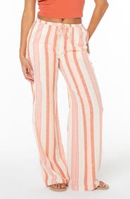 Roxy Iyla Stripe Drawstring Waist Pants