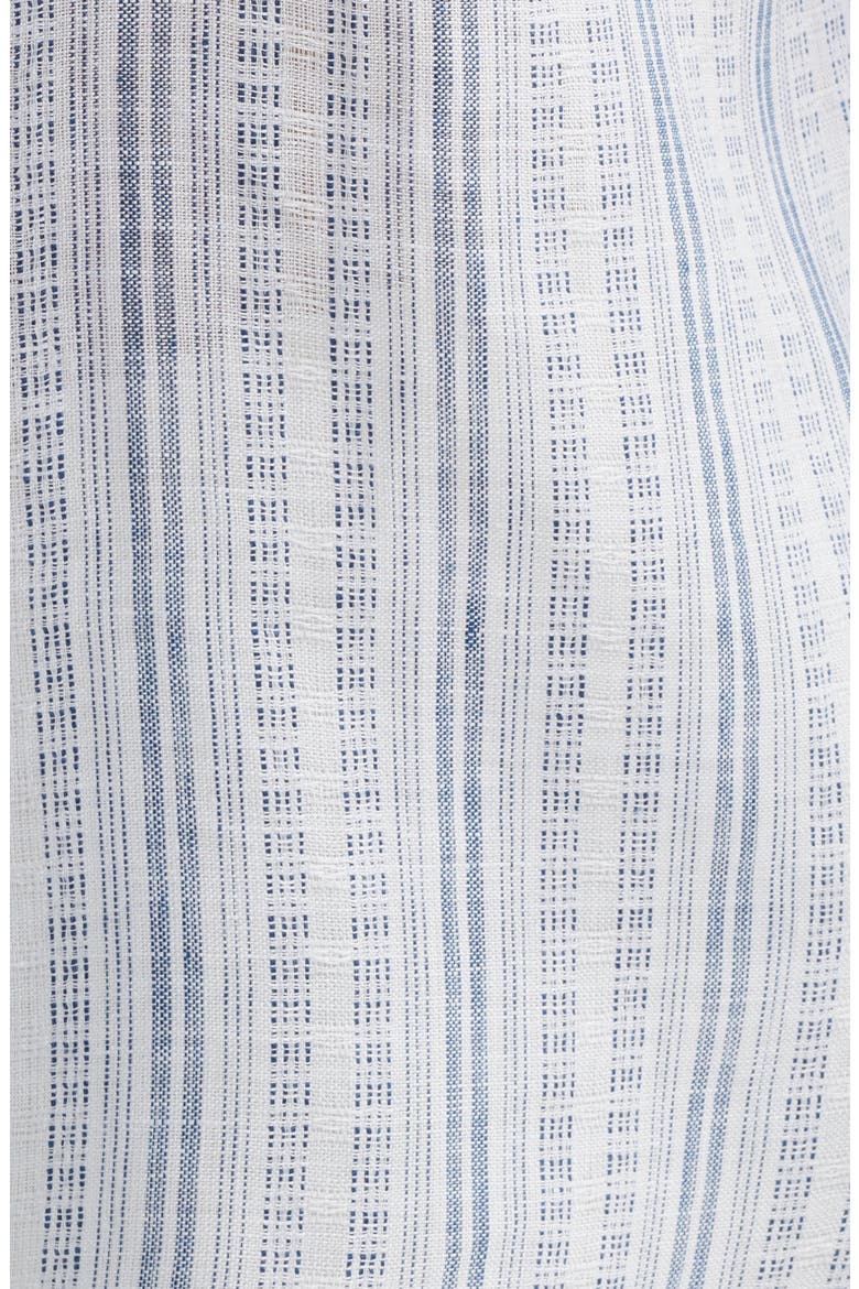 Blue Royal Stripe Linen Button-Up Shirt, Alternate, color, INFINITY SKY