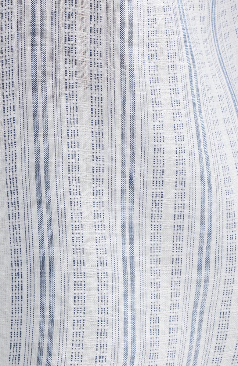 Tommy Bahama Blue Royal Stripe Linen Button-Up Shirt, Alternate, color, Infinity Sky