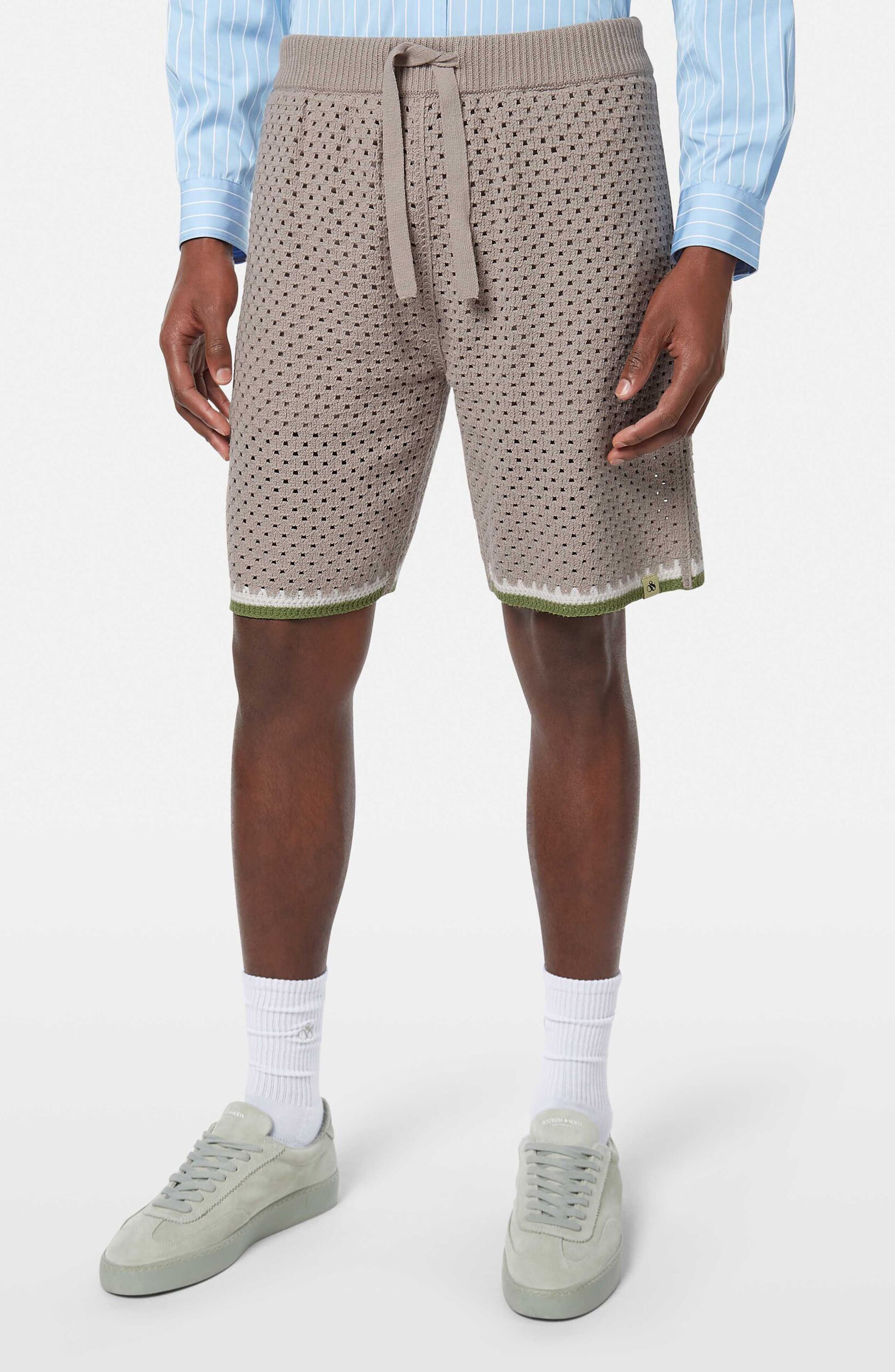 SCOTCH & SODA SCOTCH & SODA TIE WAIST CROCHET SHORTS