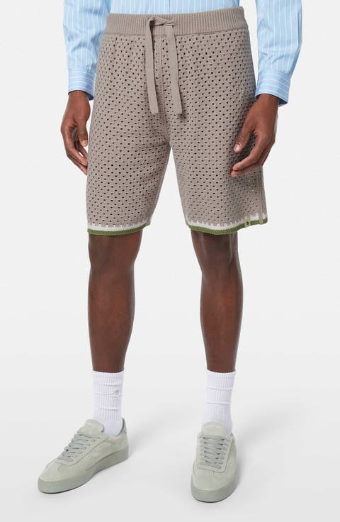 Tie Waist Crochet Shorts