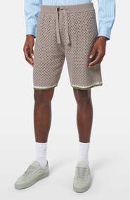 Scotch & Soda Tie Waist Crochet Shorts