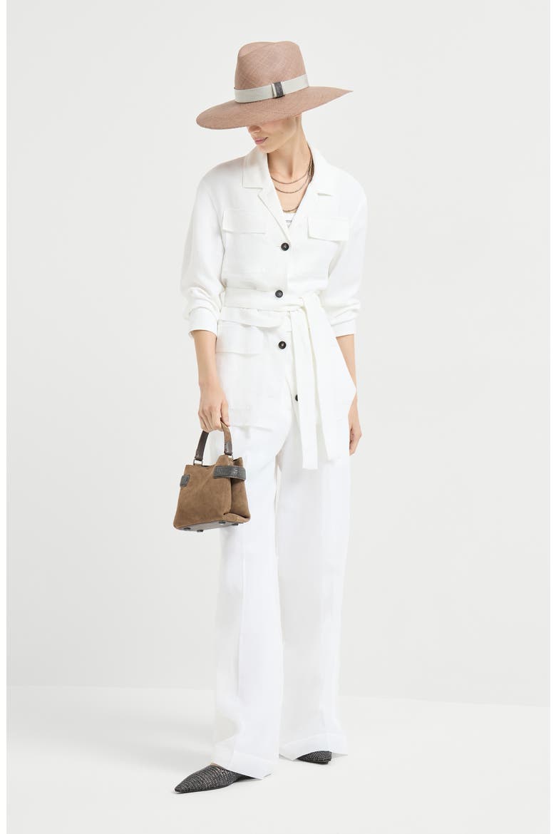 Sartorial track trousers, Alternate, color, White