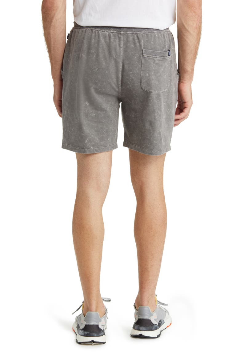 Acid Wash Fleece Sweat Shorts, Alternate, color, GREY