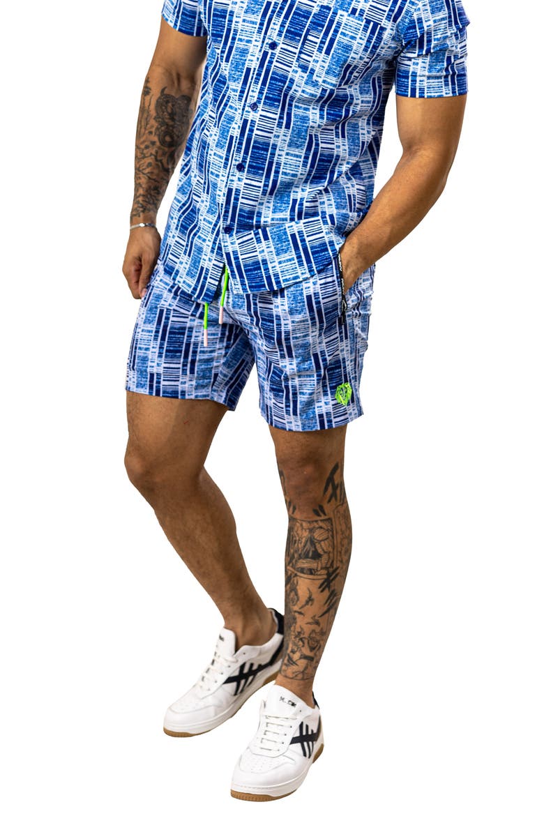 Marthyr Swim Trunks, Alternate, color, BLUE
