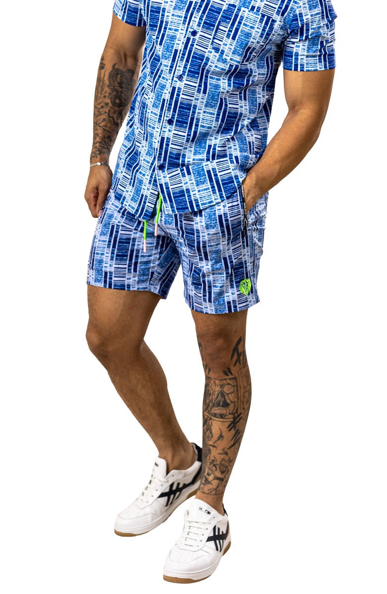 Maceoo Marthyr Swim Trunks, Alternate, color, Blue