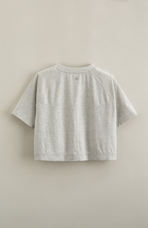 Zella Girl Kids' All Star Crop T-shirt In Gray