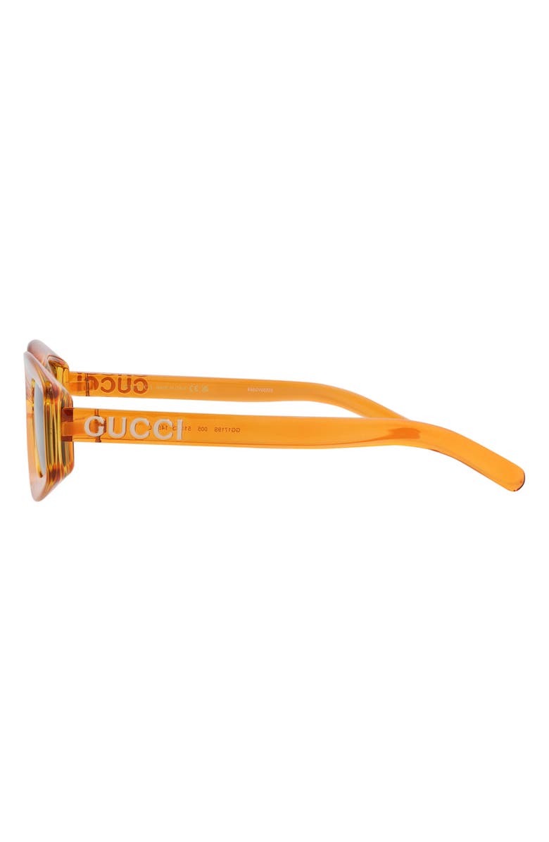 Gucci 51mm Cat Eye Sunglasses, Alternate, color, Orange Orange Grey