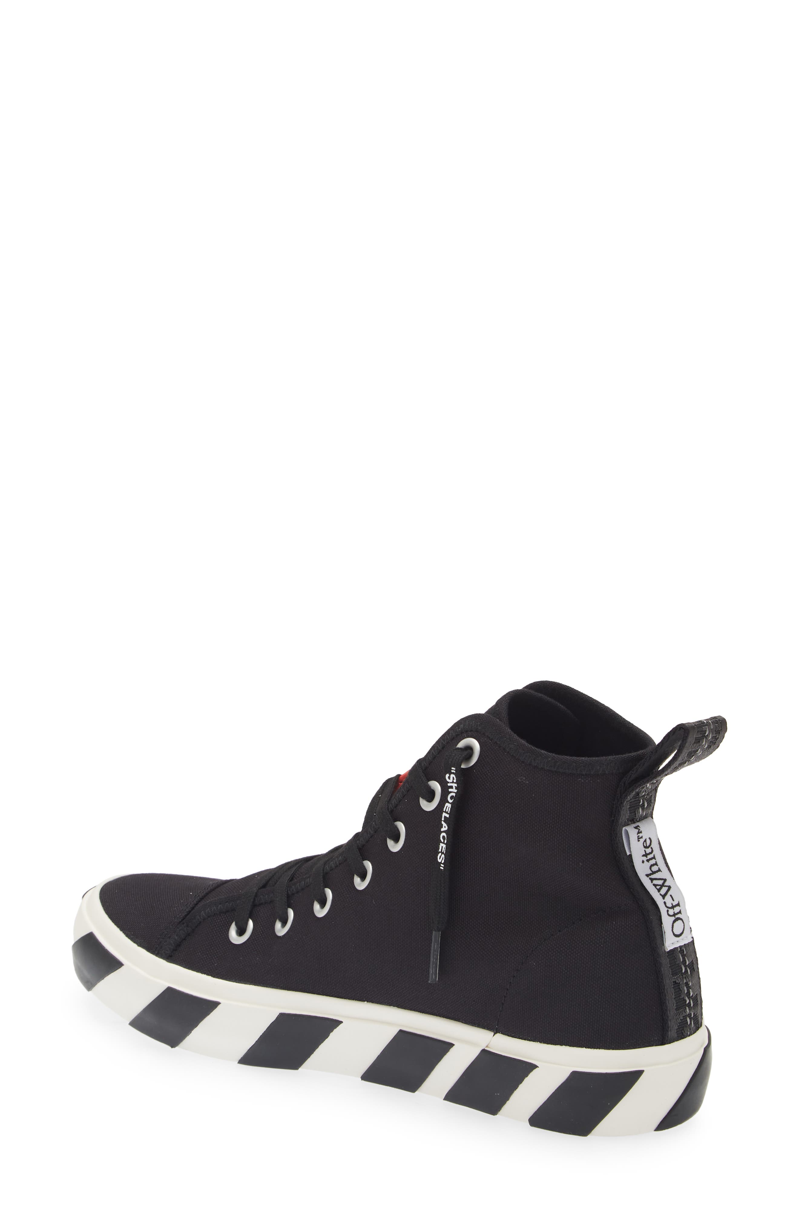 Off-White Mid Top Vulcanized Sneaker, Alternate, color, 