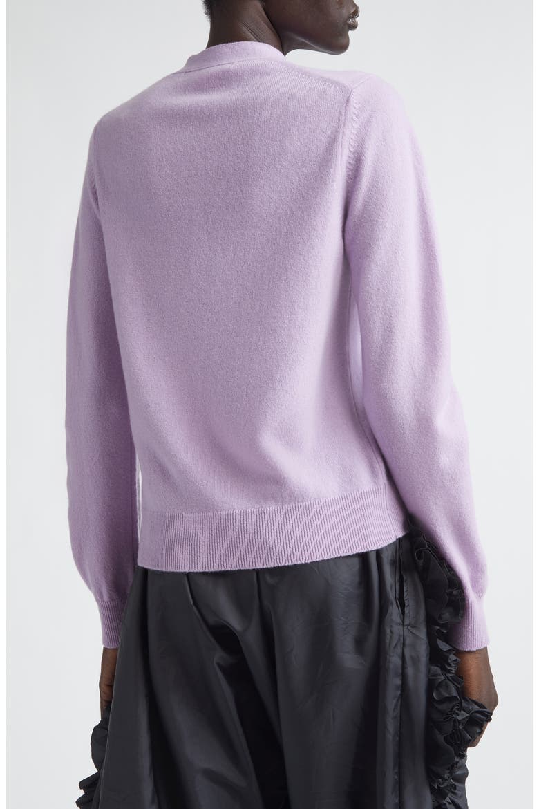 Cashmere V-Neck Cardigan, Alternate, color, PURPLE