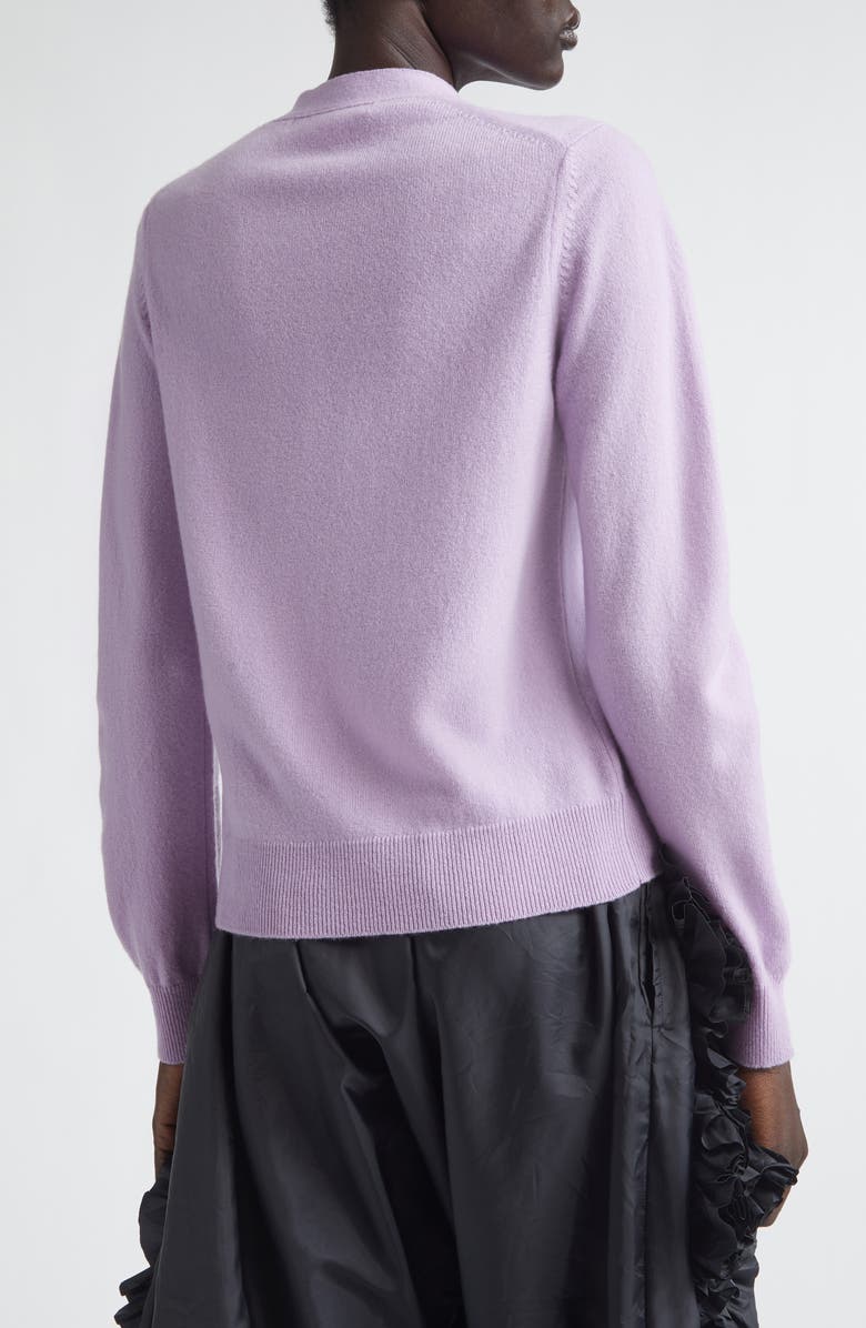 Comme des Garçons Comme des Garçons Cashmere V-Neck Cardigan, Alternate, color, Purple